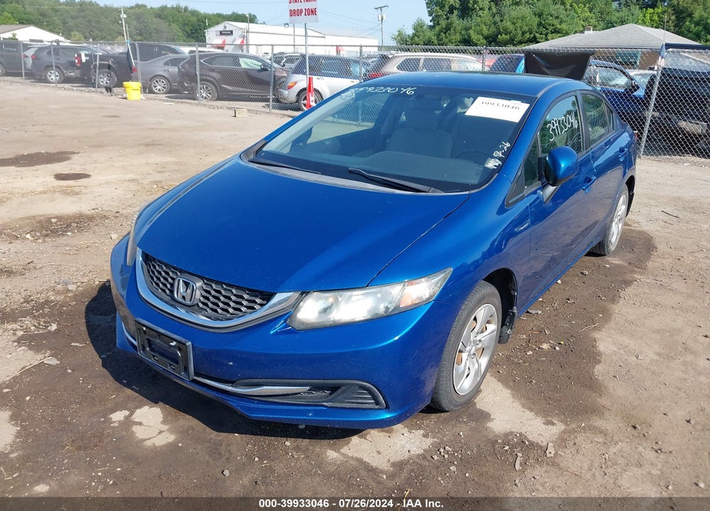 2013 HONDA CIVIC LX VIN: 2HGFB2F56DH580909