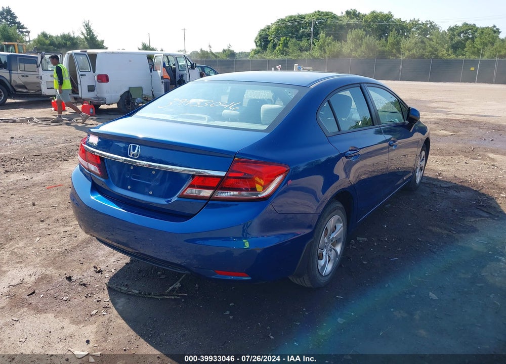 2013 HONDA CIVIC LX VIN: 2HGFB2F56DH580909