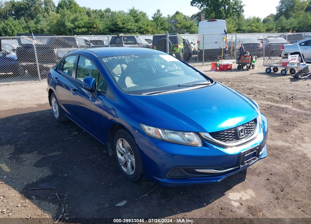 2013 HONDA CIVIC LX VIN: 2HGFB2F56DH580909