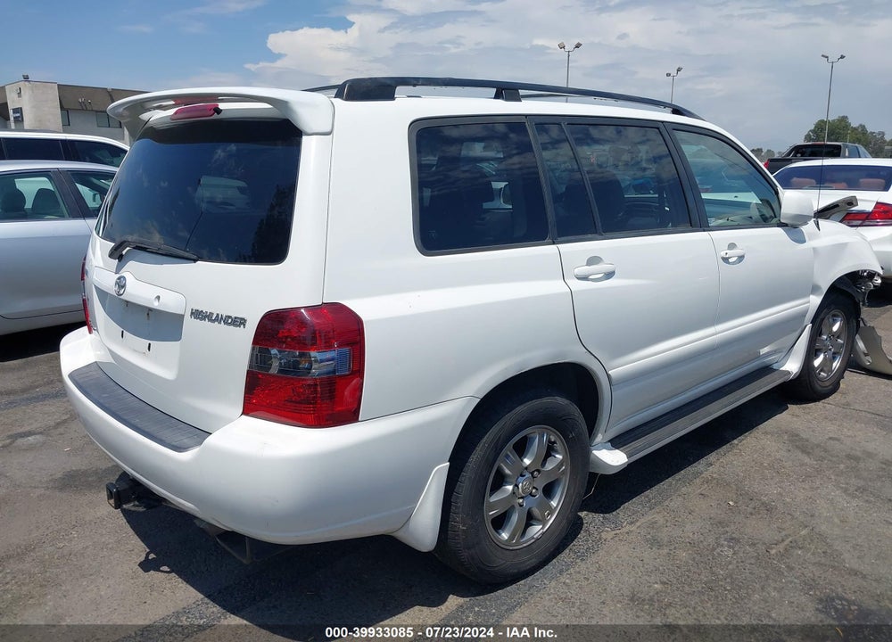 2004 TOYOTA HIGHLANDER V6 VIN: JTEEP21A140005455