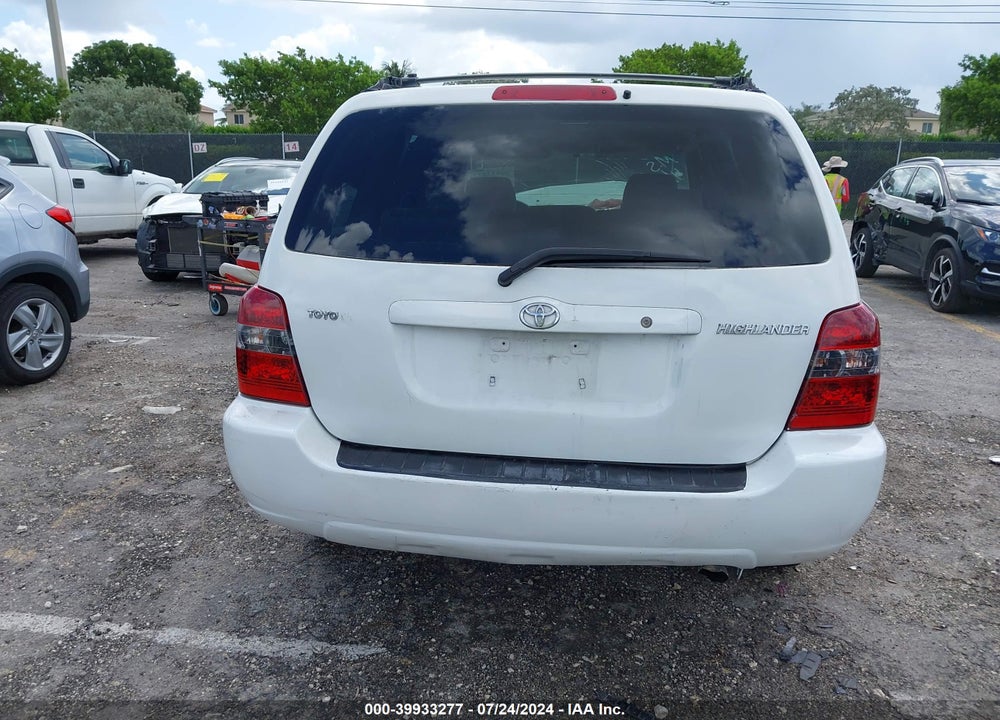 2006 TOYOTA HIGHLANDER VIN: JTEGD21AX60148229