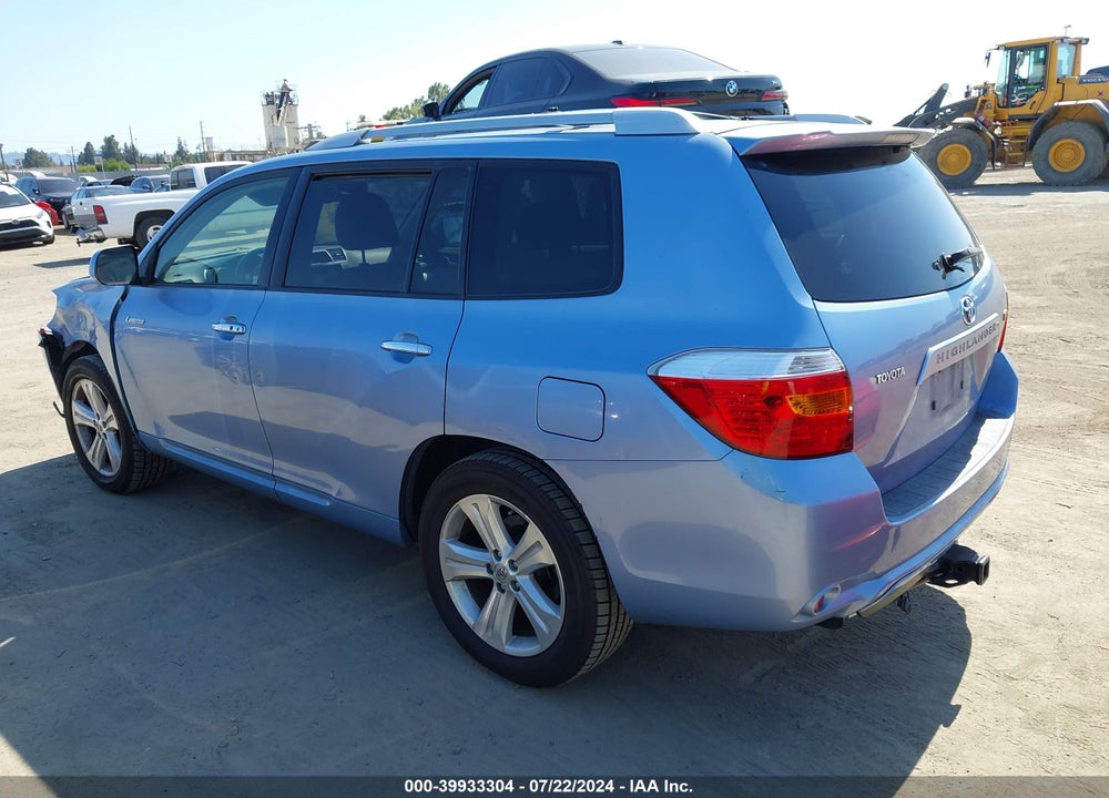 2008 TOYOTA HIGHLANDER LIMITED VIN: JTEDS42A782043125