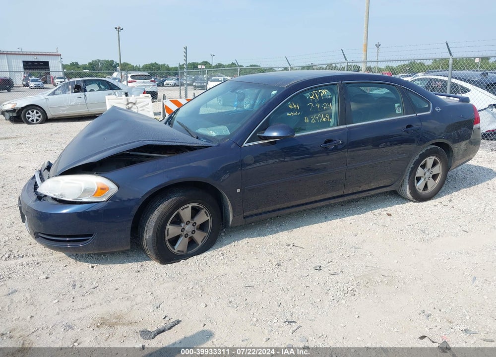 2008 CHEVROLET IMPALA LT VIN: 2G1WT58K489123380