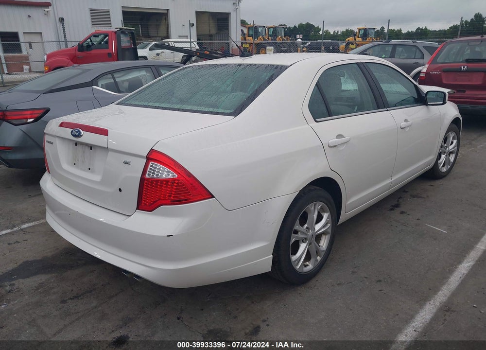 2012 FORD FUSION SE VIN: 3FAHP0HA9CR233204