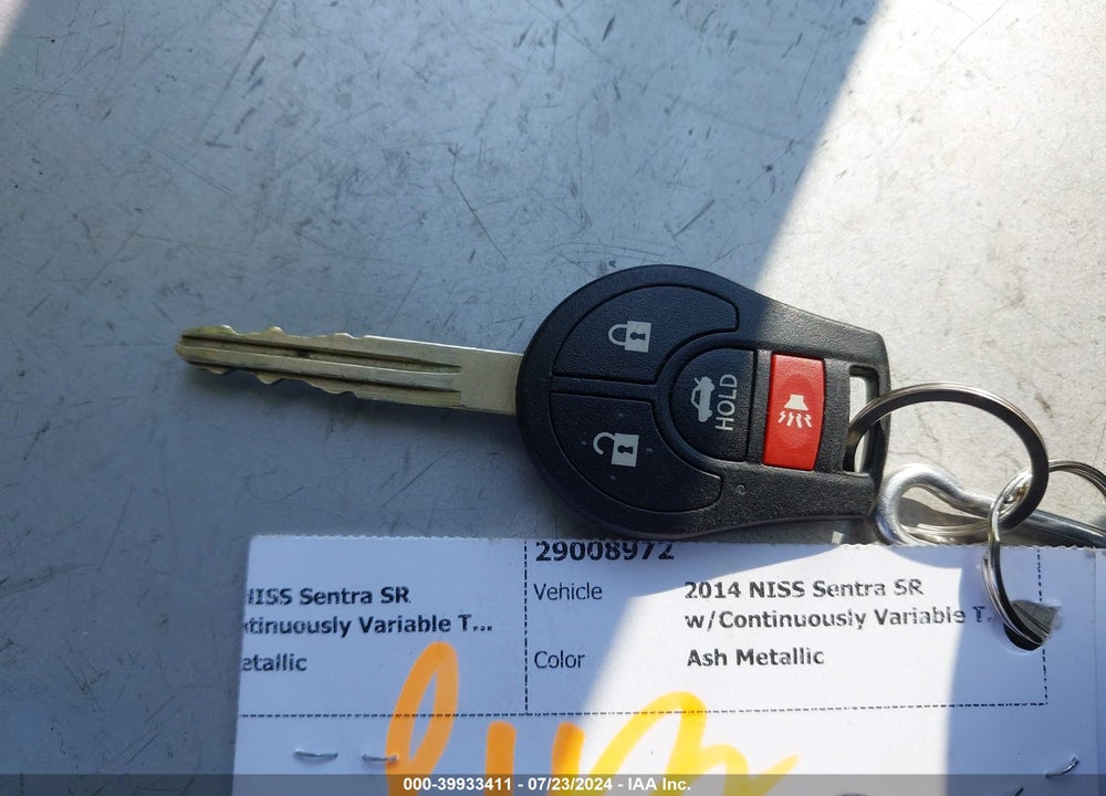 2014 NISSAN SENTRA SR VIN: 3N1AB7AP4EY284705