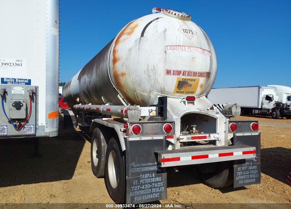 1981 EVANS TANK TRAILER UTILITY VIN: 00000000000060895