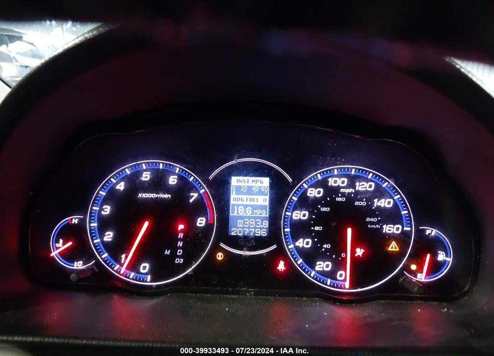 2007 ACURA TSX VIN: JH4CL96967C015009
