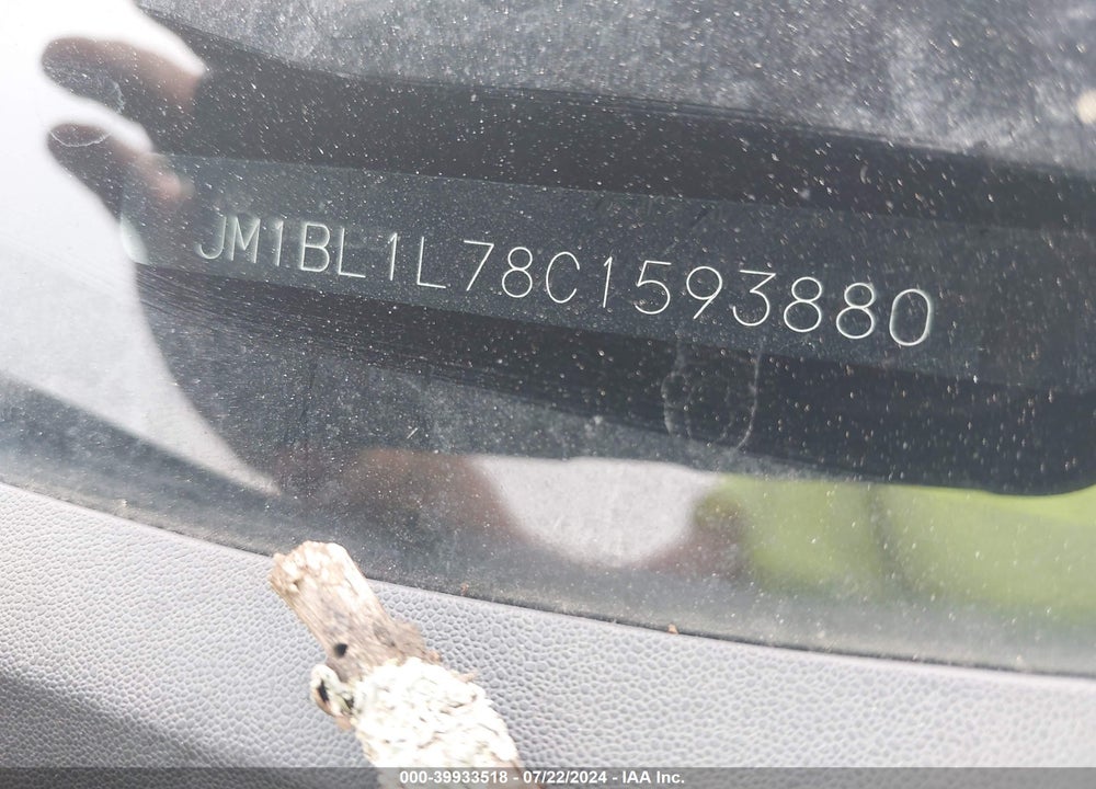 2012 MAZDA 3 I VIN: JM1BL1L78C1593880