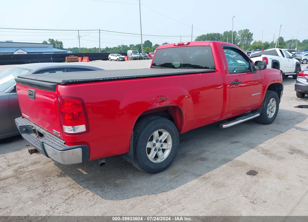 2008 GMC SIERRA 1500 WORK TRUCK VIN: 1GTEC14X88Z154098