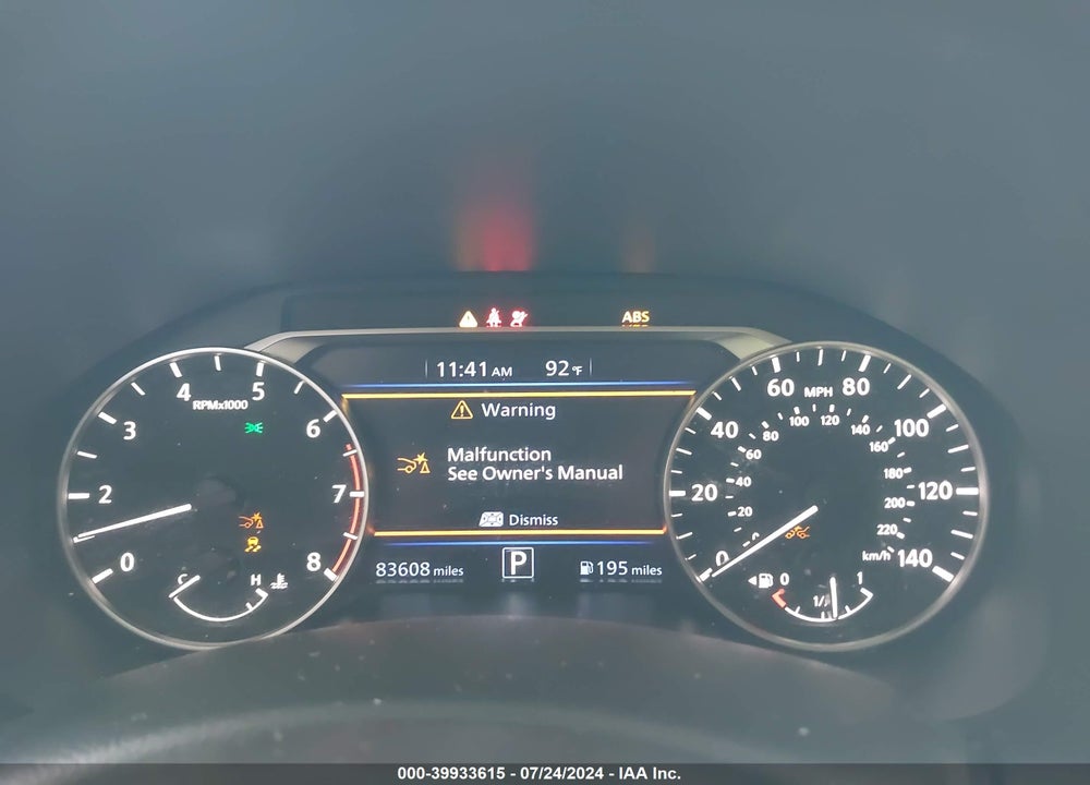 2020 NISSAN ALTIMA SR FWD VIN: 1N4BL4CVXLC121495