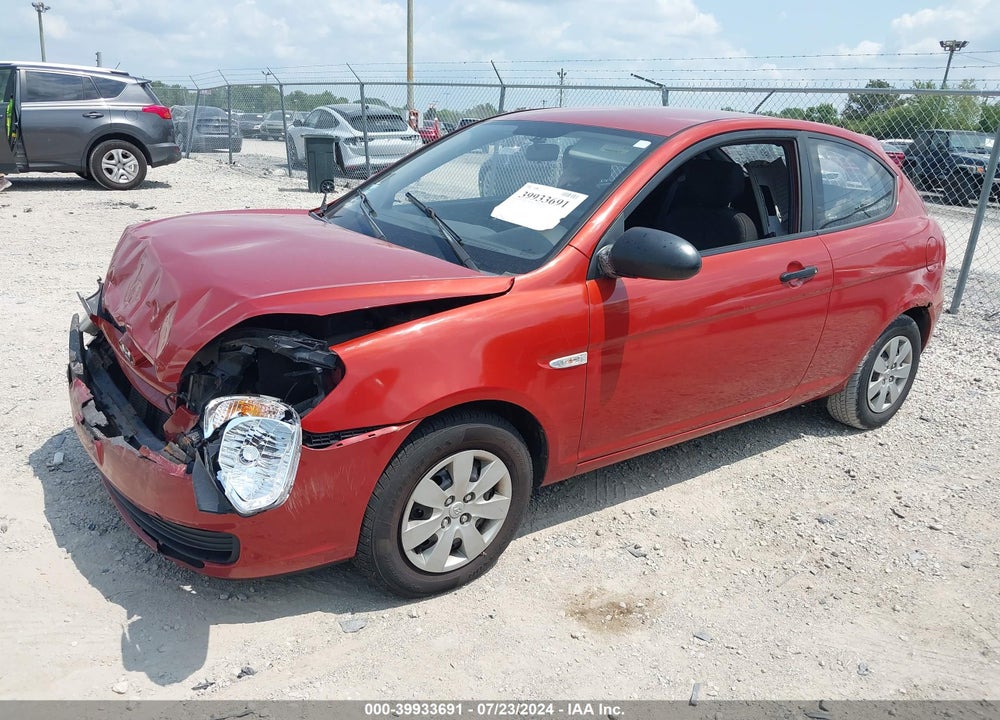 2008 HYUNDAI ACCENT GS VIN: KMHCM36C98U071363