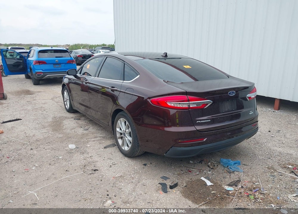 2019 FORD FUSION SE VIN: 3FA6P0HDXKR176432