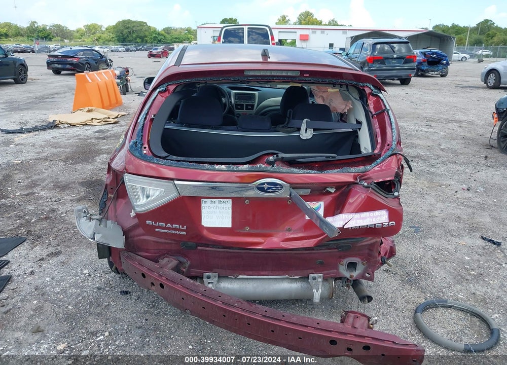 2010 SUBARU IMPREZA 2.5I PREMIUM VIN: JF1GH6B61AH823024