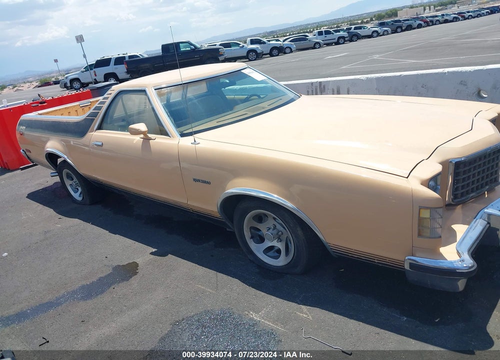 1979 FORD RANCHERO VIN: 9H48H168196