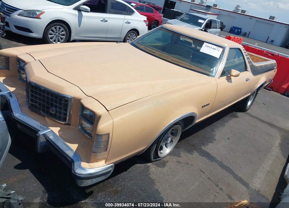 1979 FORD RANCHERO VIN: 9H48H168196