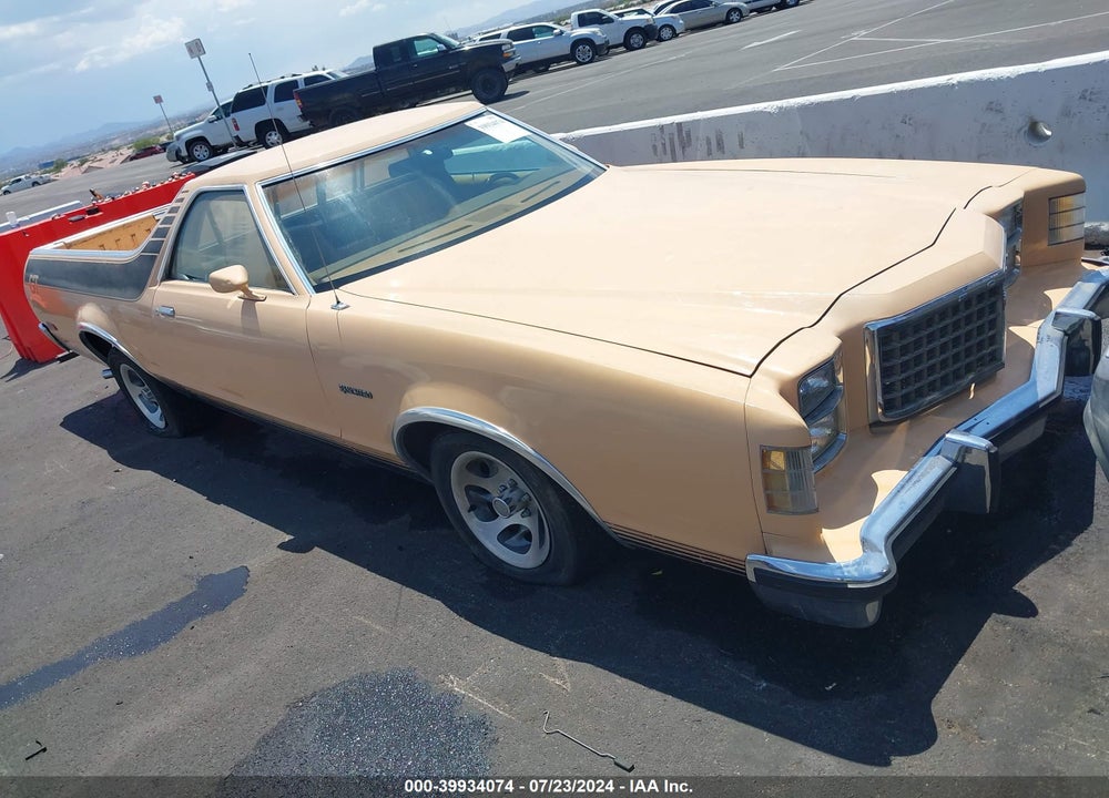 1979 FORD RANCHERO VIN: 9H48H168196