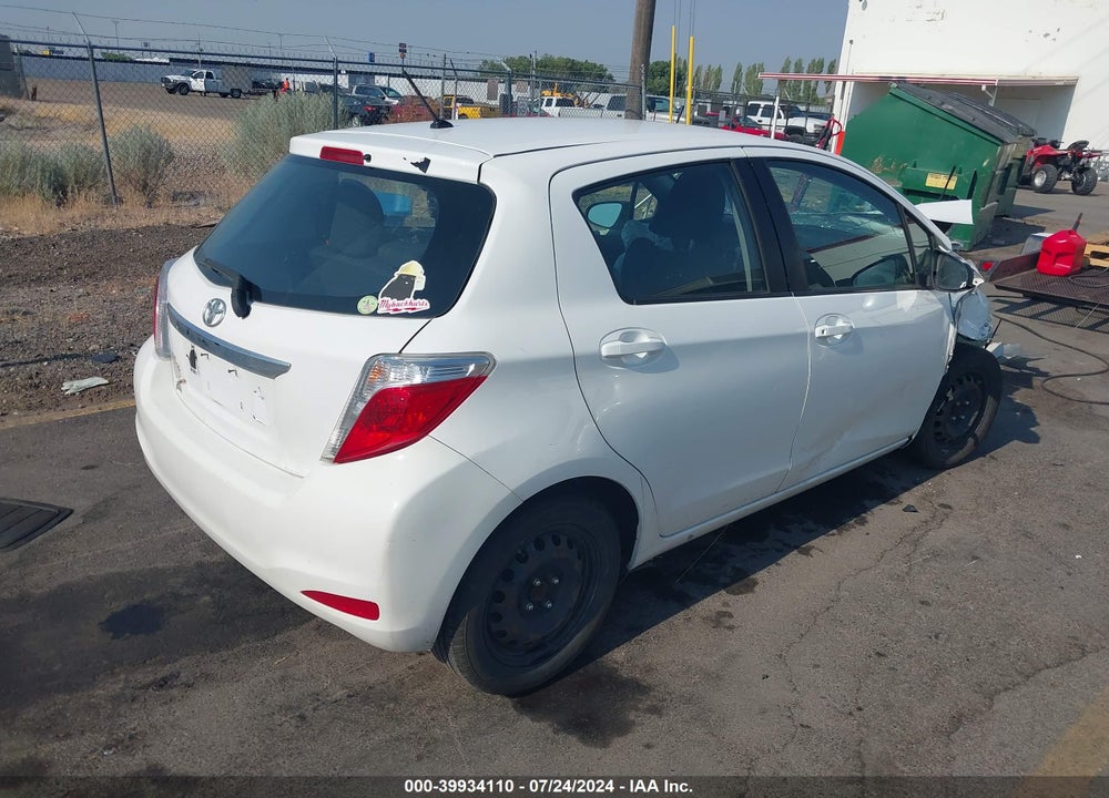 2014 TOYOTA YARIS L (TMMF PLANT) VIN: VNKKTUD36EA011461