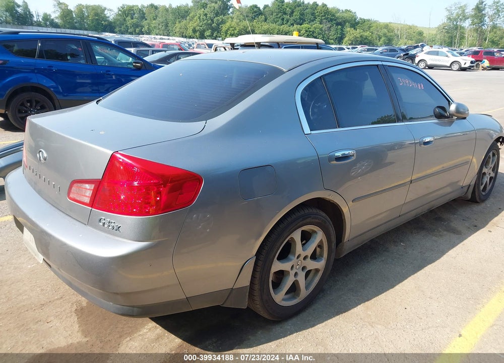 2004 INFINITI G35X VIN: JNKCV51F44M710501