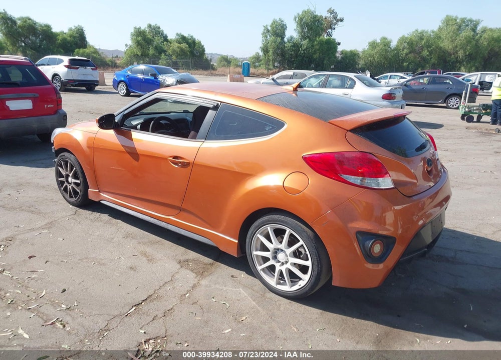 2014 HYUNDAI VELOSTER TURBO W/BLACK VIN: KMHTC6AE5EU184395