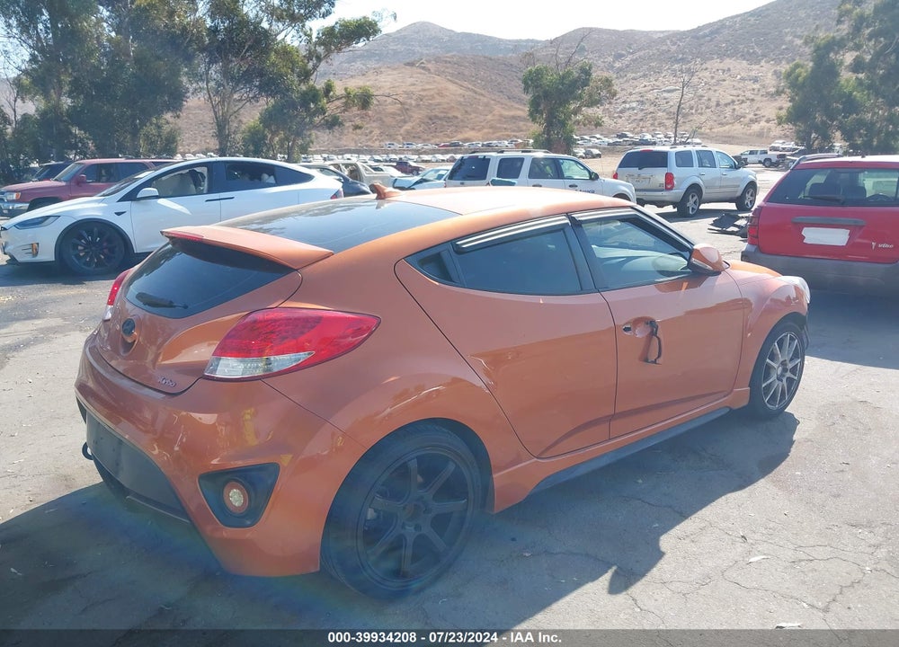 2014 HYUNDAI VELOSTER TURBO W/BLACK VIN: KMHTC6AE5EU184395