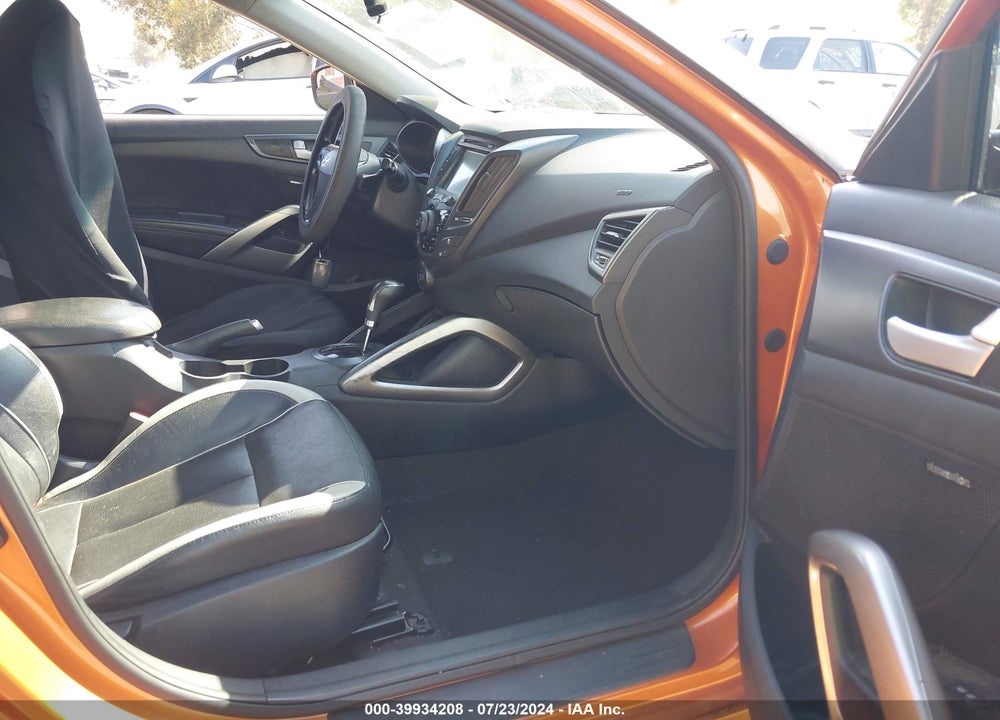2014 HYUNDAI VELOSTER TURBO W/BLACK VIN: KMHTC6AE5EU184395