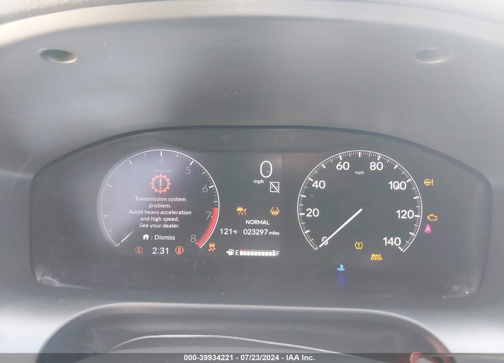 2024 HONDA HR-V 2WD SPORT/2WD SPORT W/O BSI VIN: 3CZRZ1H51RM702528