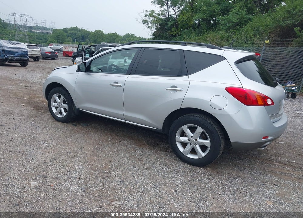 2009 NISSAN MURANO SL VIN: JN8AZ18W59W214005