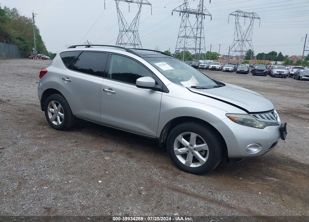 2009 NISSAN MURANO SL VIN: JN8AZ18W59W214005