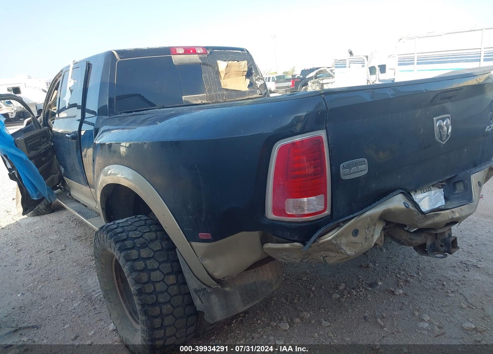 2013 RAM 3500 LAIE LONGHORN VIN: 3C63RRNL9DG616654
