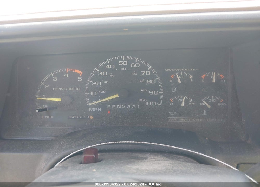 1995 GMC SIERRA C1500 VIN: 2GTEC19K2S1505939