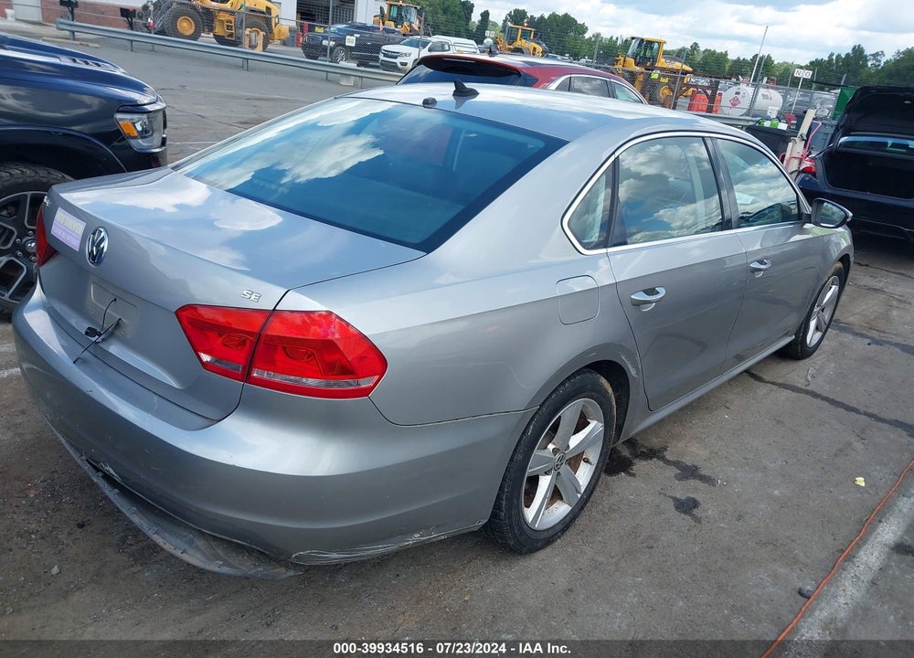 2012 VOLKSWAGEN PASSAT 2.5L SE VIN: 1VWBP7A33CC014416