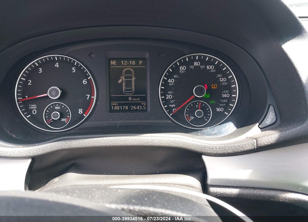 2012 VOLKSWAGEN PASSAT 2.5L SE VIN: 1VWBP7A33CC014416