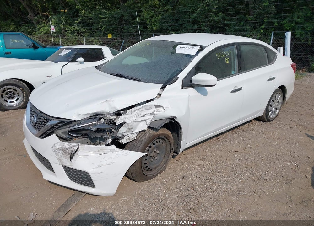 2016 NISSAN SENTRA S VIN: 3N1AB7AP7GY326237