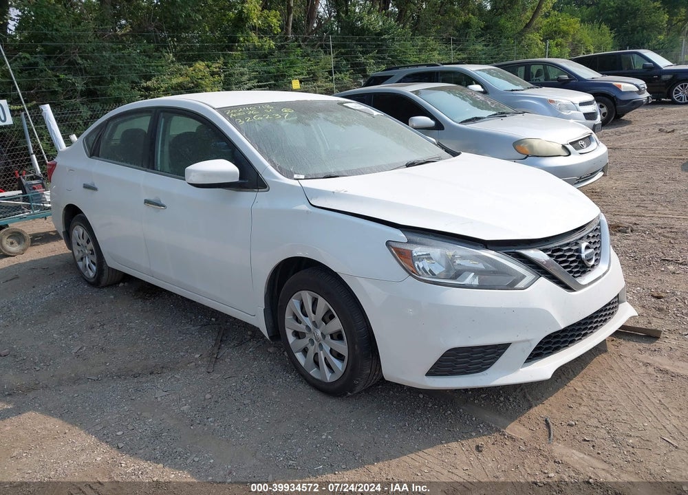 2016 NISSAN SENTRA S VIN: 3N1AB7AP7GY326237