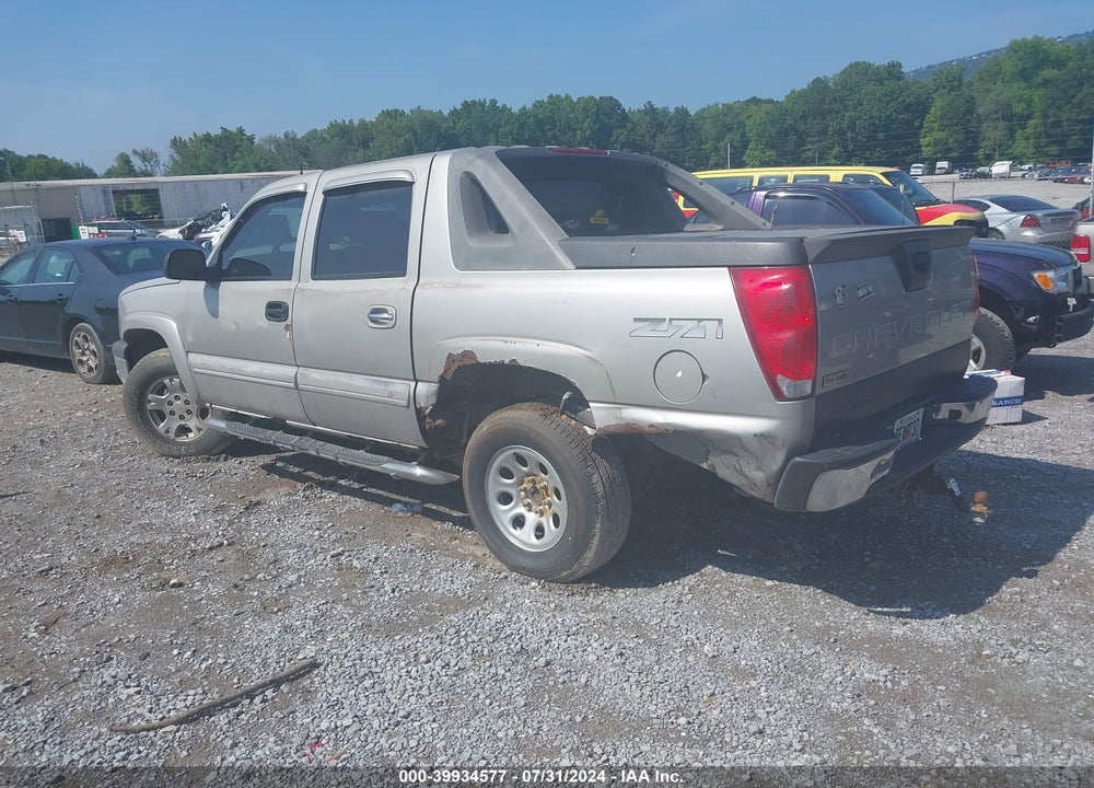 2004 CHEVROLET AVALANCHE 1500 VIN: 3GNEK12T04G117289