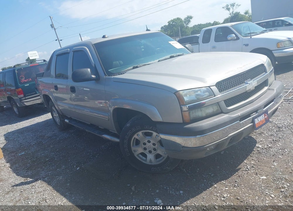 2004 CHEVROLET AVALANCHE 1500 VIN: 3GNEK12T04G117289