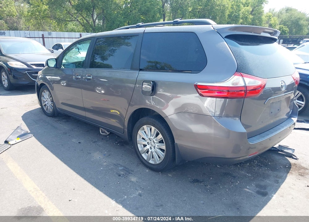 2016 TOYOTA SIENNA XLE 7 PASSENGER VIN: 5TDDK3DC2GS144920