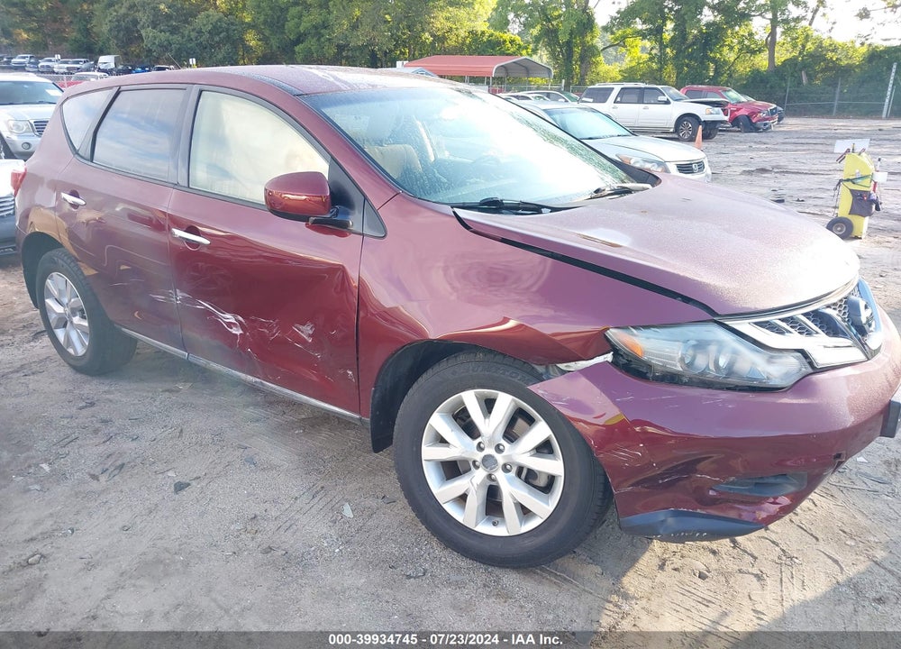 2012 NISSAN MURANO S VIN: JN8AZ1MW7CW238674