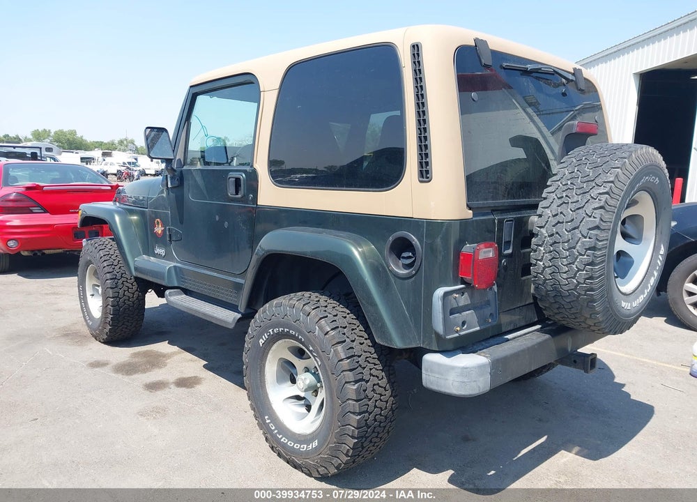 1998 JEEP WRANGLER SAHARA VIN: 1J4FY49S3WP706369