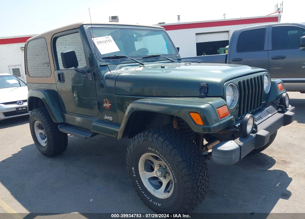 1998 JEEP WRANGLER SAHARA VIN: 1J4FY49S3WP706369
