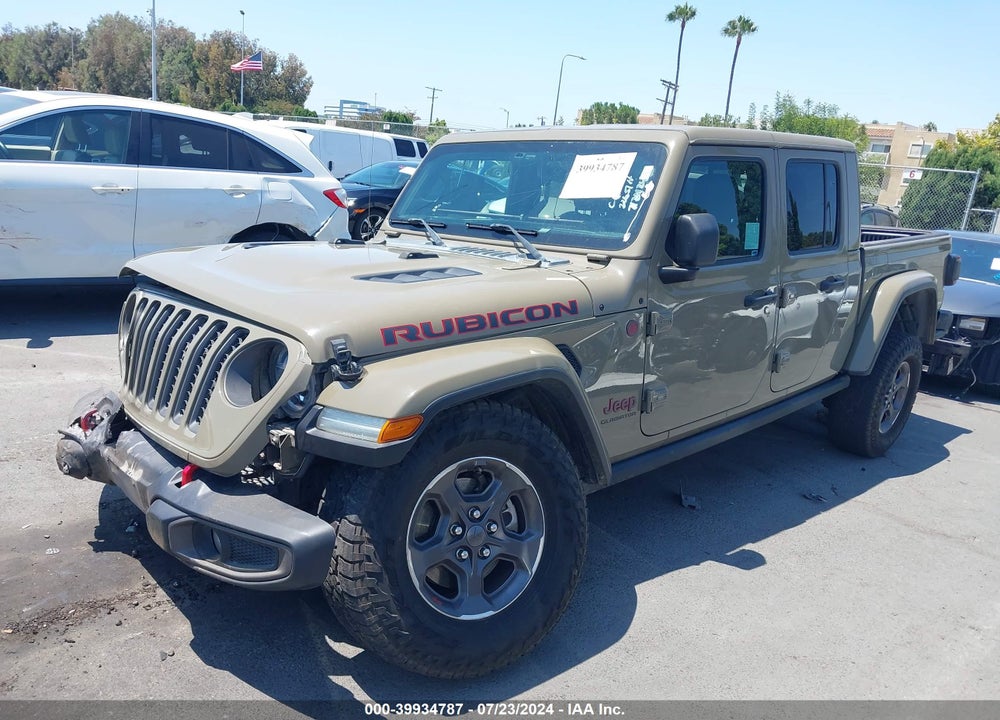 2020 JEEP GLADIATOR RUBICON 4X4 VIN: 1C6JJTBG4LL168179