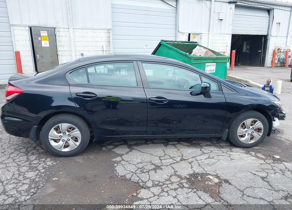 2014 HONDA CIVIC LX VIN: 19XFB2F5XEE049272