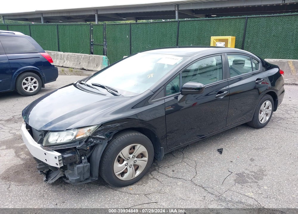 2014 HONDA CIVIC LX VIN: 19XFB2F5XEE049272