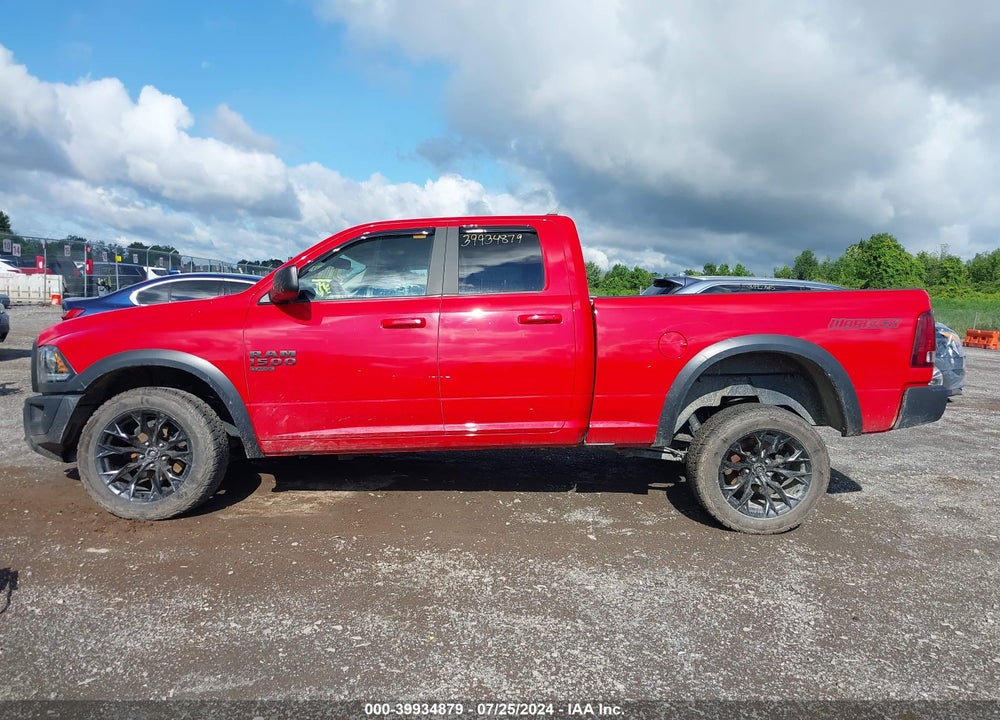 2019 RAM 1500 CLASSIC WARLOCK QUAD CAB 4X4 6'4 BOX VIN: 1C6RR7GG9KS739620