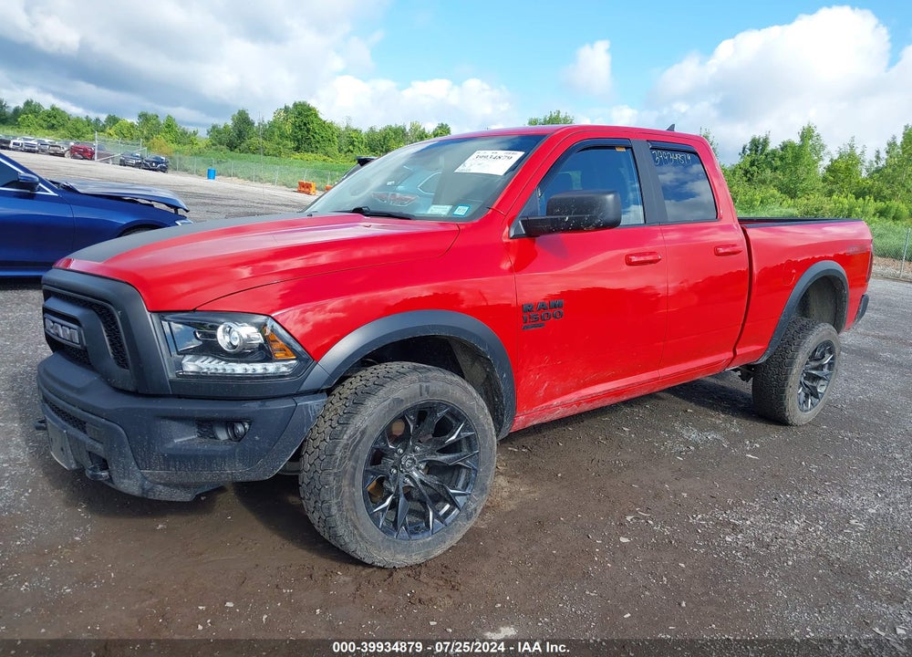 2019 RAM 1500 CLASSIC WARLOCK QUAD CAB 4X4 6'4 BOX VIN: 1C6RR7GG9KS739620