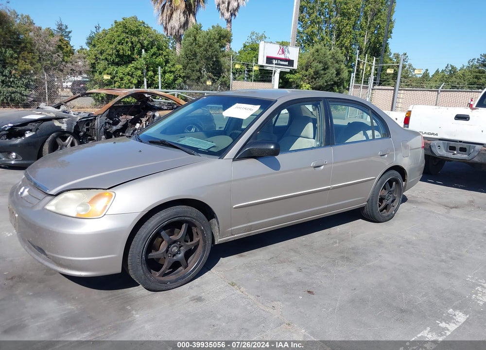 2002 HONDA CIVIC LX VIN: 2HGES16552H573825