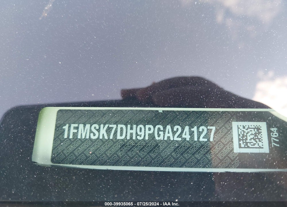 2023 FORD EXPLORER XLT VIN: 1FMSK7DH9PGA24127