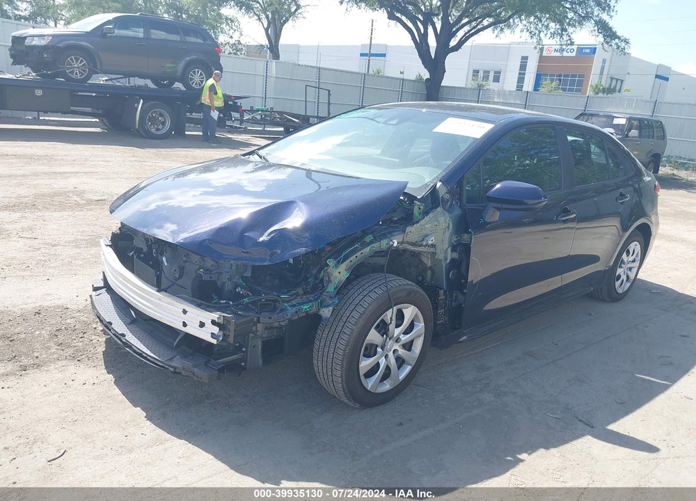 2022 TOYOTA COROLLA LE VIN: 5YFEPMAE1NP321397