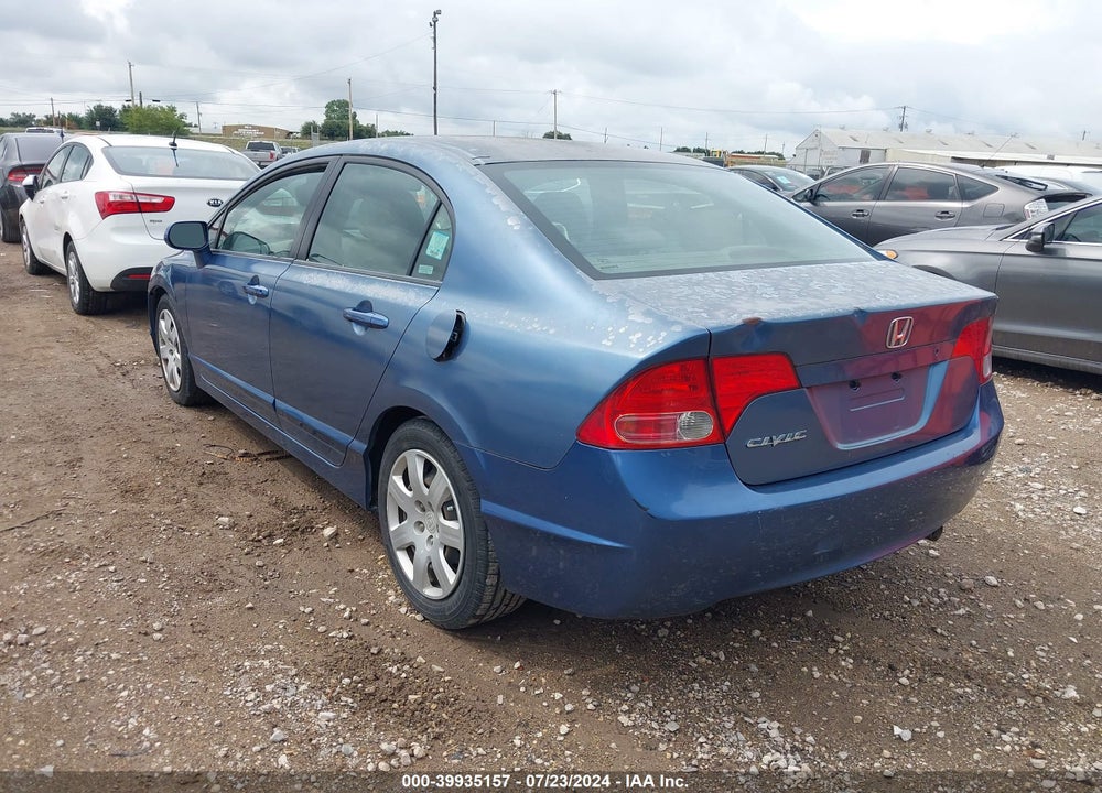 2007 HONDA CIVIC LX VIN: 2HGFA16507H510596