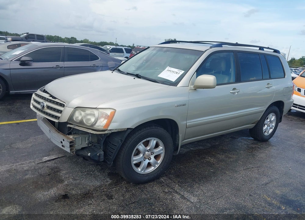 2002 TOYOTA HIGHLANDER LIMITED V6 VIN: JTEHF21A620089205